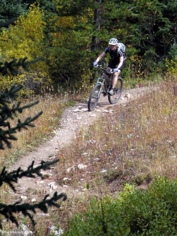 Mountain biking Searle Pass to Kokomo on the Colorado Trail