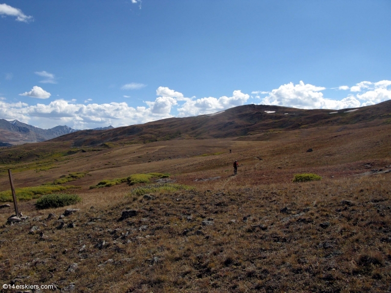 Mountain biking Searle Pass to Kokomo on the Colorado Trail