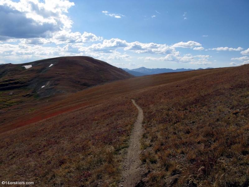 Mountain biking Searle Pass to Kokomo on the Colorado Trail