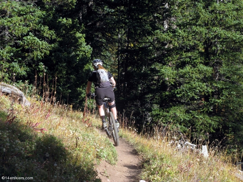 Mountain biking Searle Pass to Kokomo on the Colorado Trail