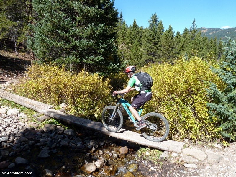 Mountain biking Searle Pass to Kokomo on the Colorado Trail