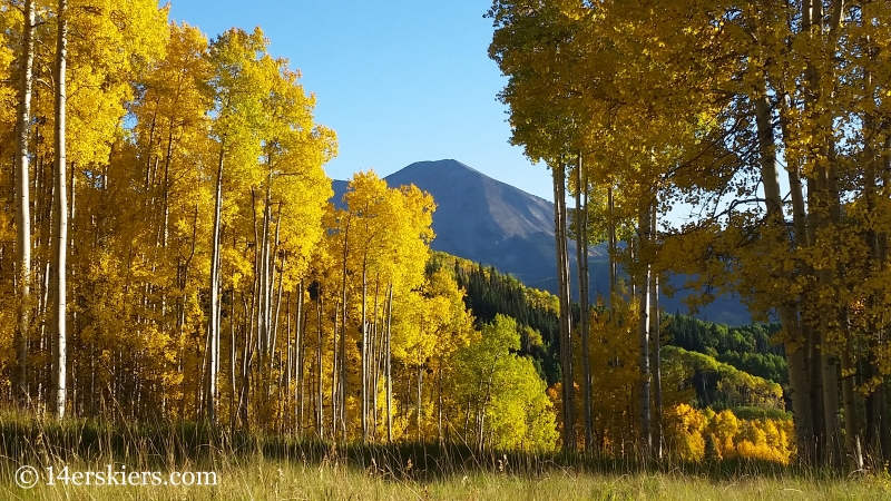 Fall colors in Crested Butte, Whetstone Mountain