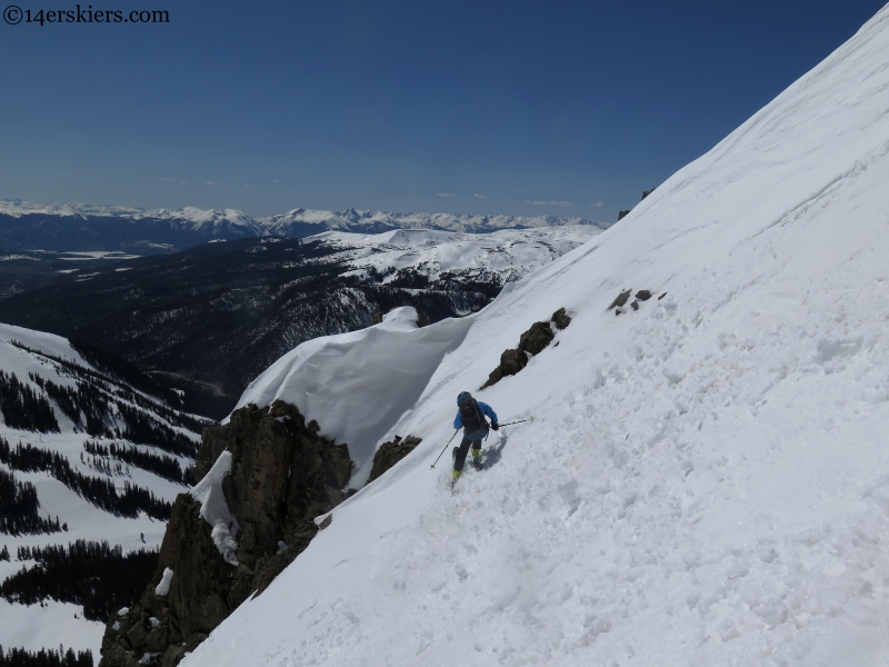 shit for brains couloir summit county