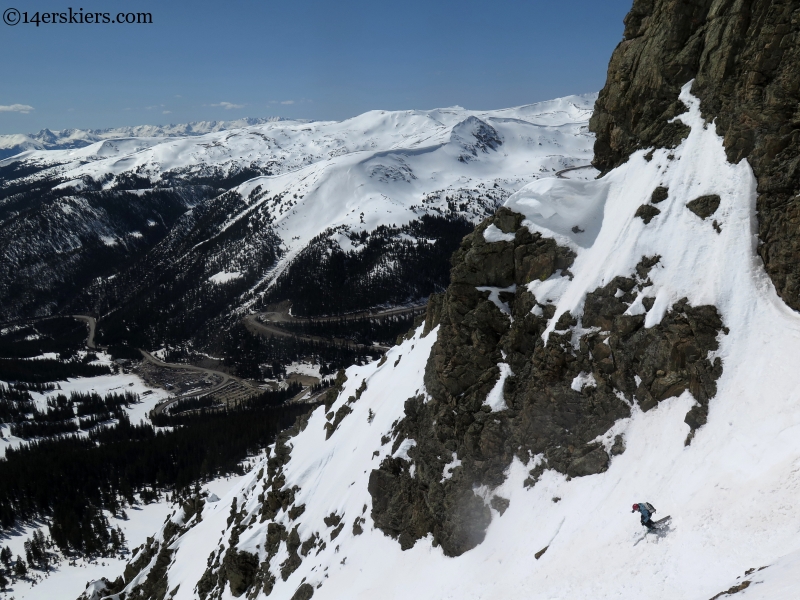 summit county couloir skiing