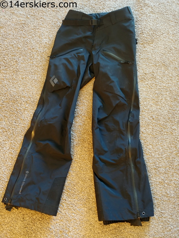 black diamond sharp end pants review