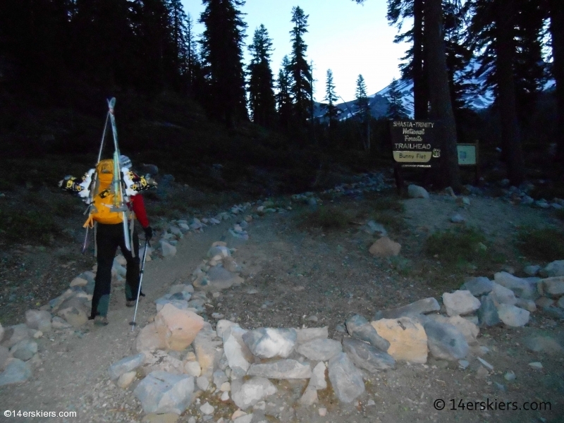 skiing Mount Shasta