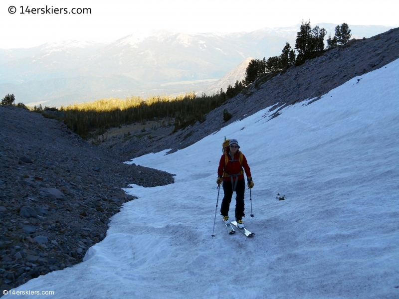 skiing Mount Shasta