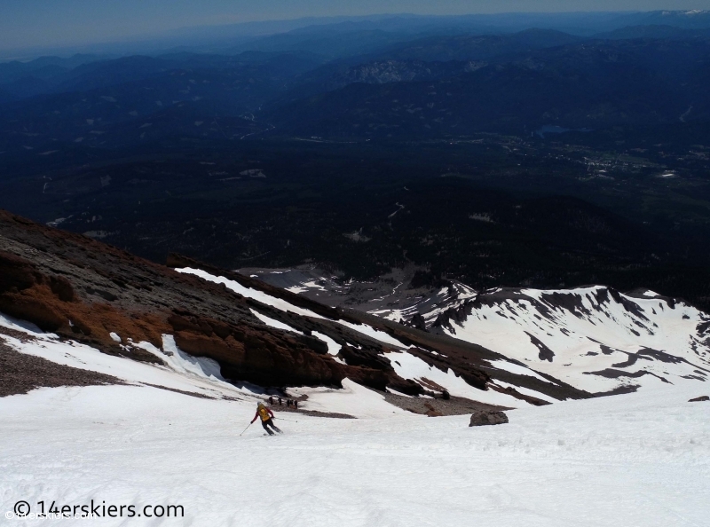 skiing Mount Shasta