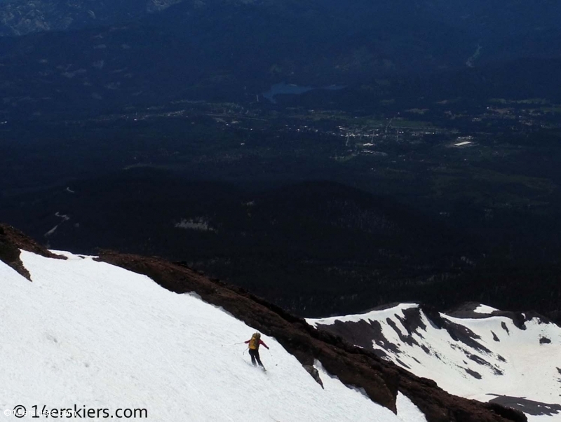 skiing Mount Shasta