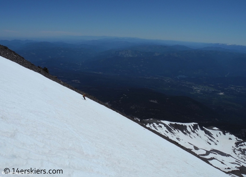 skiing Mount Shasta