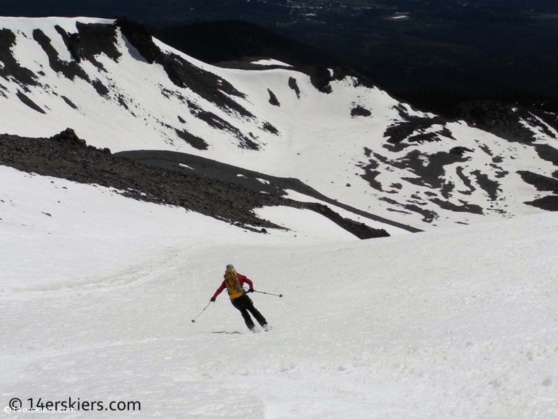 skiing Mount Shasta