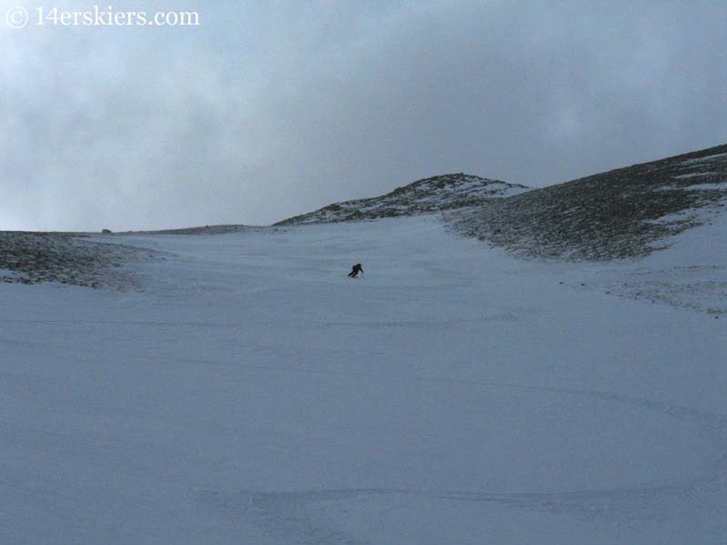 Frank Konsella backcountry skiing on Mount Shavano. 