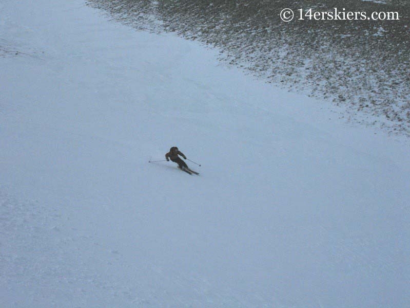 Frank Konsella backcountry skiing on Mount Shavano.