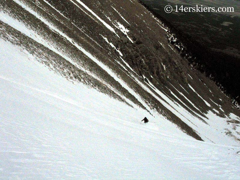 Frank Konsella backcountry skiing on Mount Shavano.