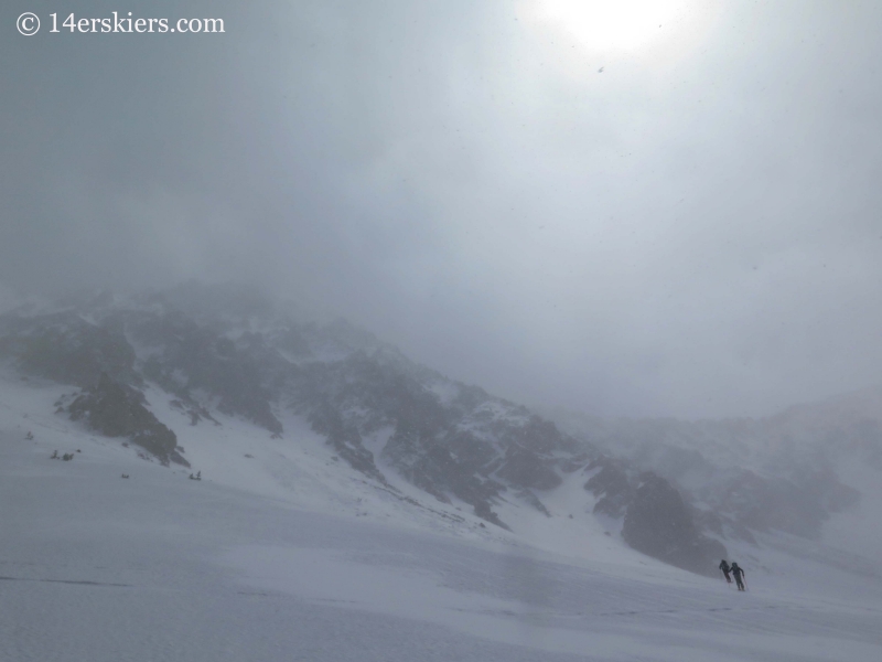 Skinning toward Black Mountain.  