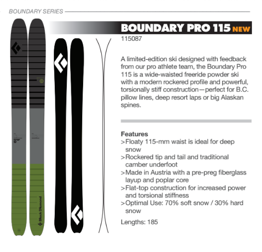 black diamond boundary pro 107 skis