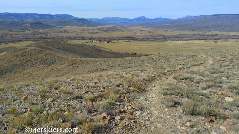 Mountain biking Signal Peak near Gunnison, CO.