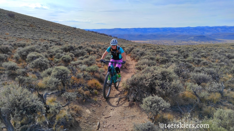 Mountain biking Signal Peak near Gunnison, CO.