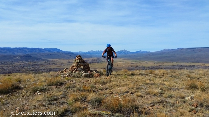 Mountain biking Signal Peak near Gunnison, CO.