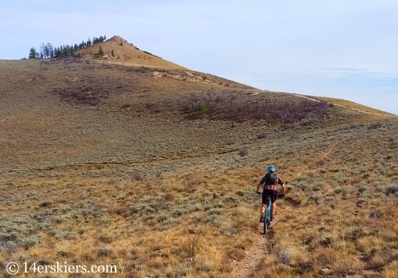 Mountain biking Signal Peak near Gunnison, CO.