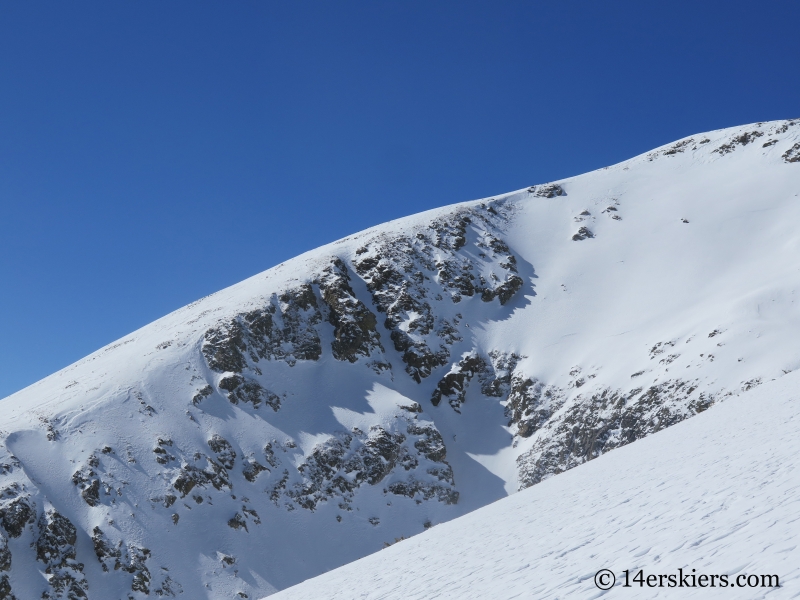 Ski lines on Buffalo Mountain