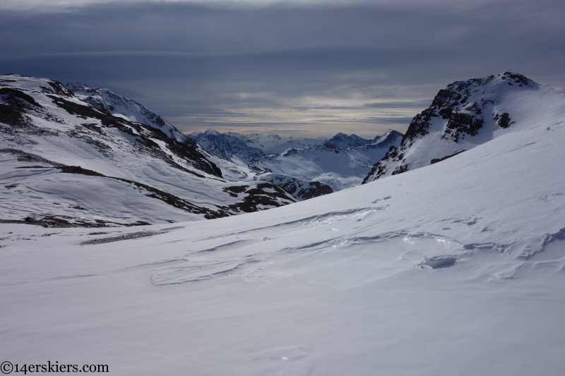 skinning towards kronenjoch pass