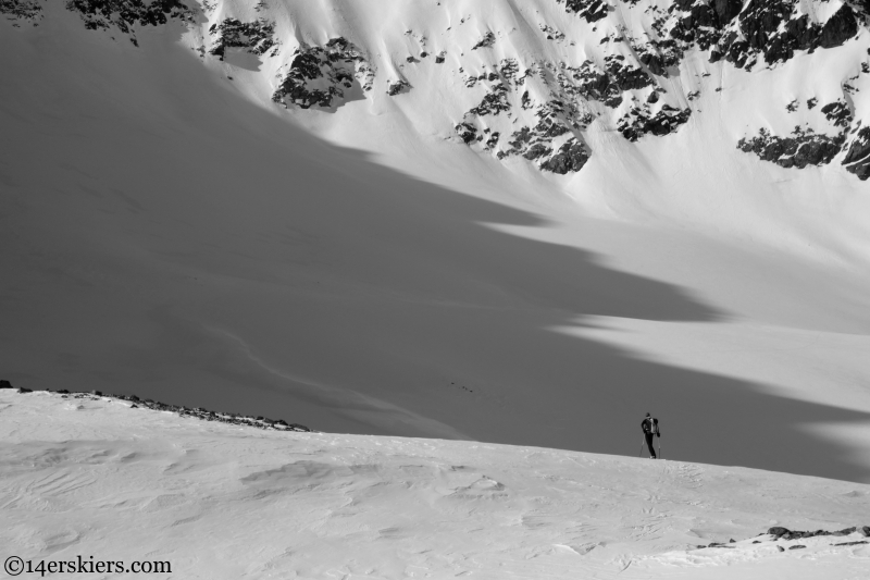 ski traverse in the alps