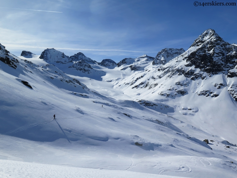 skiing alps