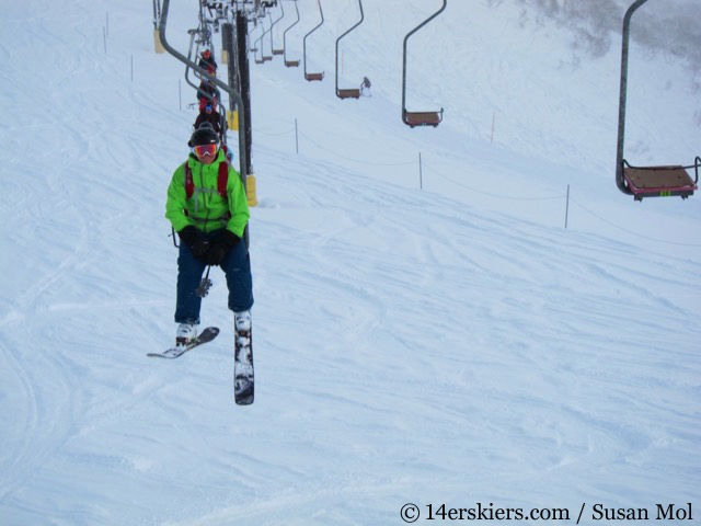 Skiing in Niseko, Japan.