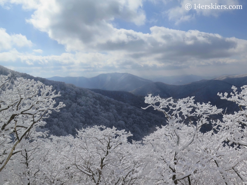 Mountian views from YongPyong ski resort in South Korea. 