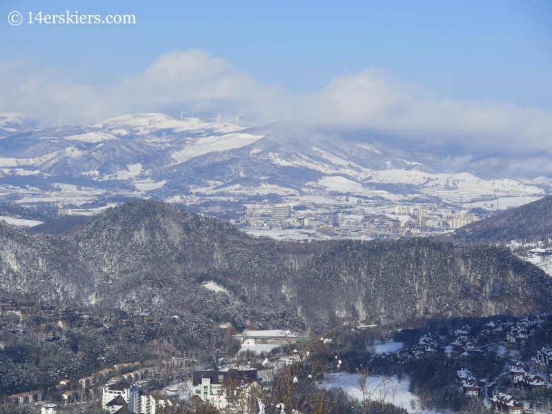 town near YongPyong ski resort in South Korea.