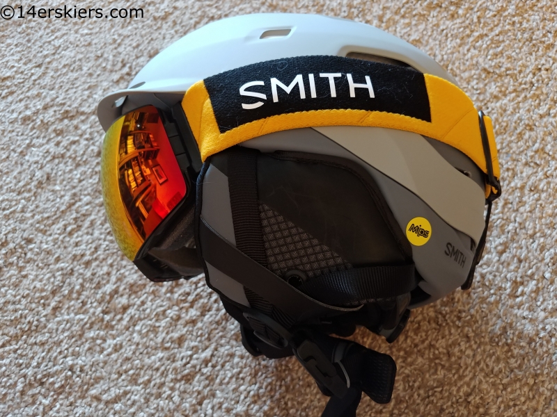 smith quantum mips helmet and I/O Mag goggles