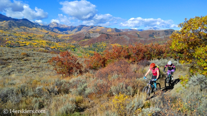 Mountain biking in Snowmass, CO