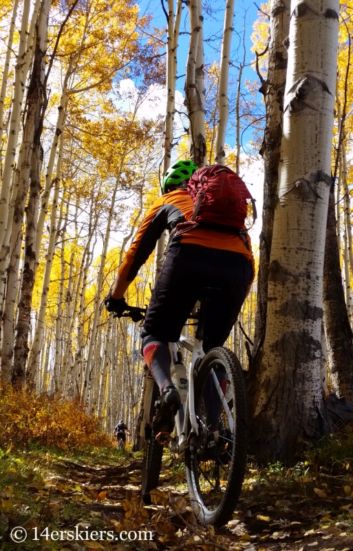 Mountain biking in Snowmass, Colorado.