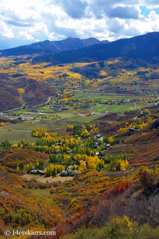 Fall colors in Snowmass, CO.