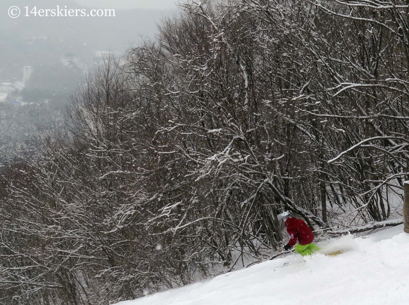 Frank Konsella skiing at YongPyong in South Korea. 