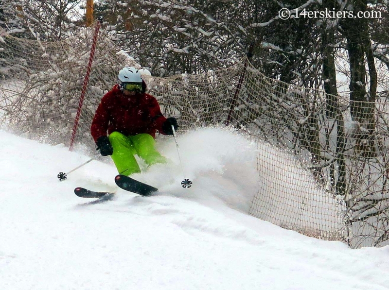 Frank Konsella skiing at YongPyong ski area in South Korea.