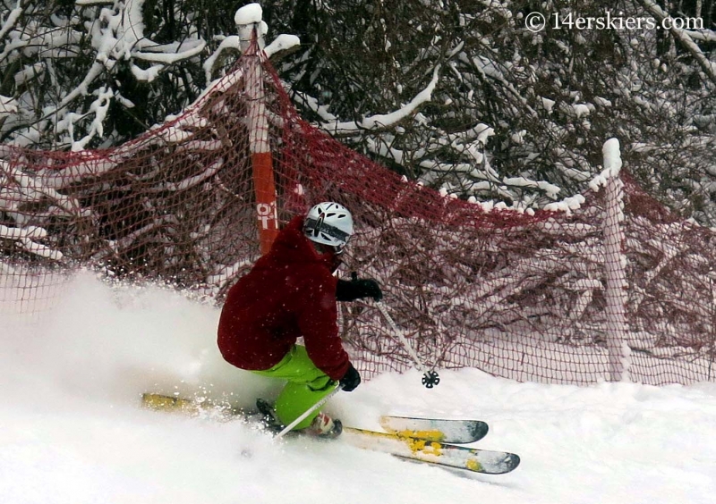 Frank Konsella skiing at YongPyong ski area in South Korea.