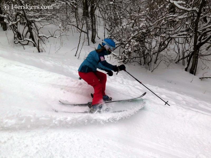 Brittany Konsella skiing at YongPyong in South Korea. 