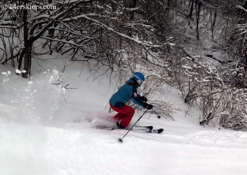 Brittany Konsella skiing at YongPyong in South Korea. 