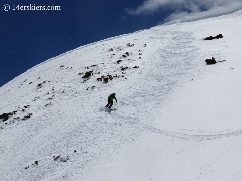 Scott Edlin backcountry skiing on Square Top Mountain. 