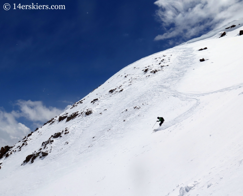 Scott Edlin backcountry skiing on Square Top Mountain.