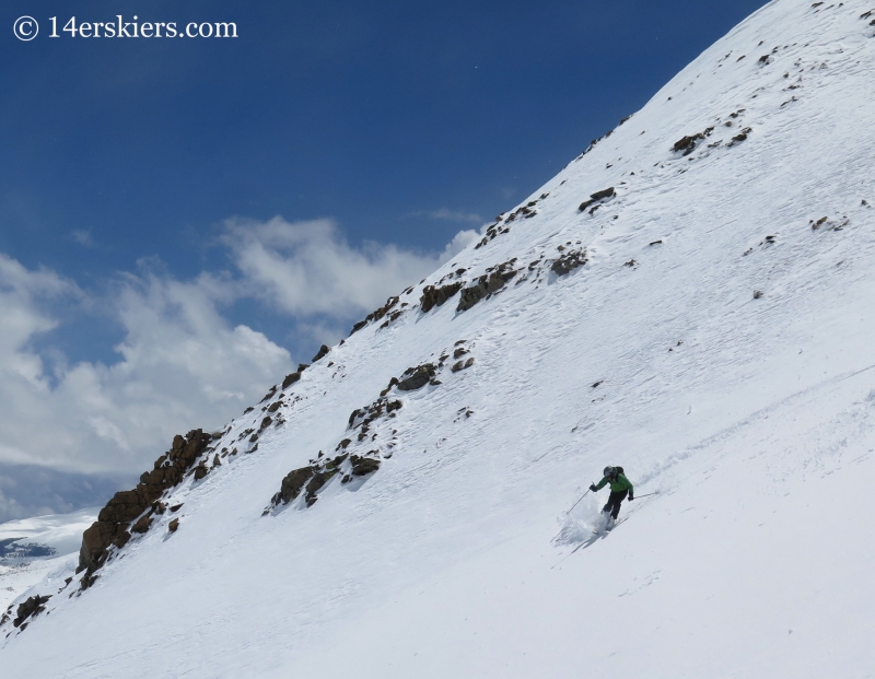 Scott Edlin backcountry skiing on Square Top Mountain.