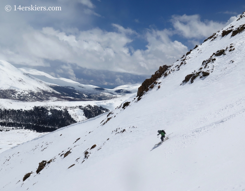 Scott Edlin backcountry skiing on Square Top Mountain.