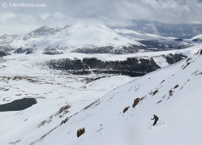 Scott Edlin backcountry skiing on Square Top Mountain.