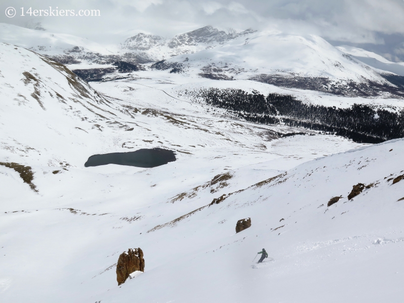 Scott Edlin backcountry skiing on Square Top Mountain.