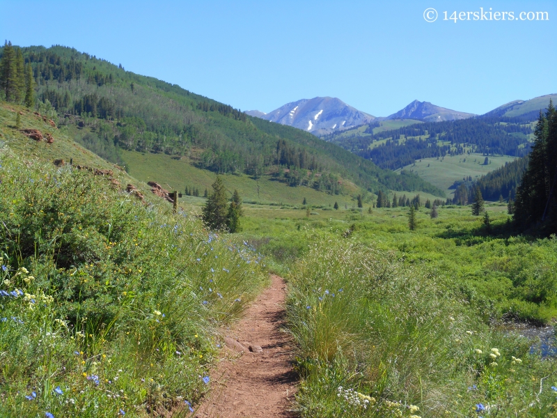 Upper Cement Creek trail near Crested Butte