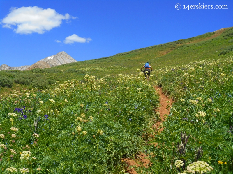 Mountain biking Crystal Peak trail