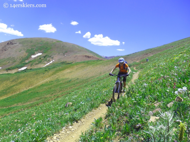 Mountain biking Star pass near Crested Butte