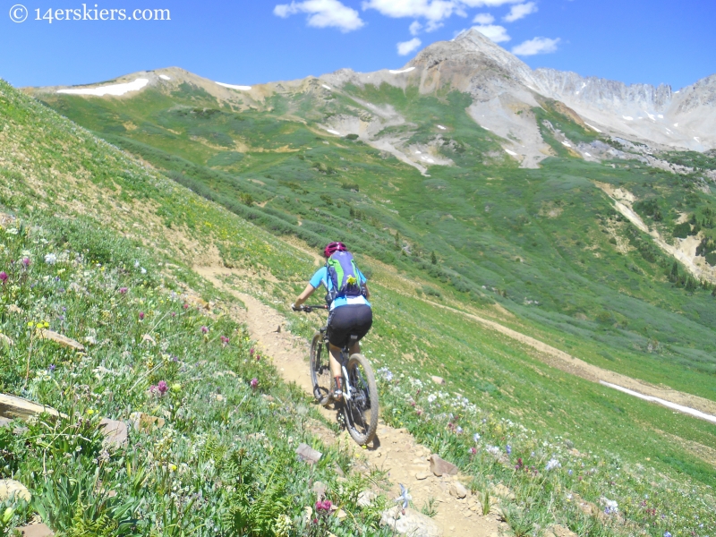 Mountain biking Star pass near Crested Butte